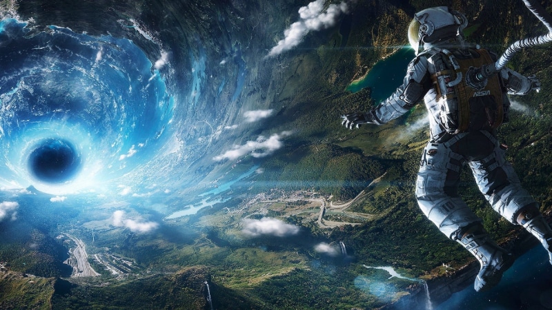 space, black holes, 2K, space suit