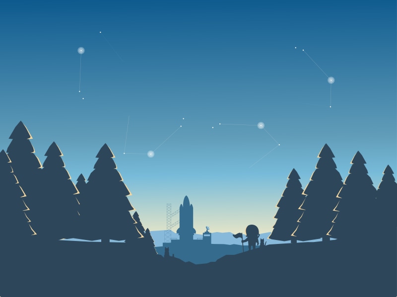 Space Shuttle, Astronaut, Sci Fi, Tree, 8K, Minimalist