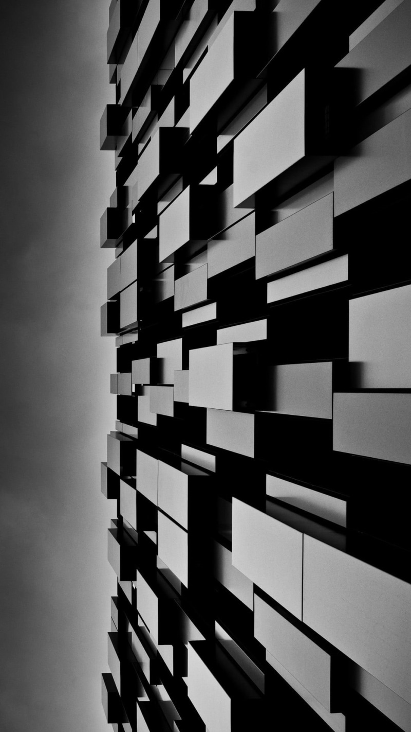 repetition, building exterior, office building exterior, industry, abstract, day, city, pattern, construction industry, close-up, black, window, digital composite