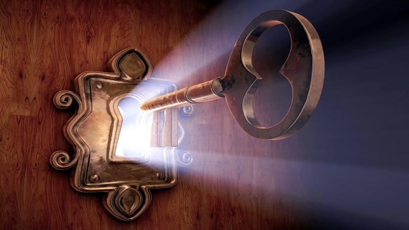 brass, accessibility, technology, security, key, safety, design, door, glow, light, wood - material, 1080P, glorious, illustration, close-up, illuminated
