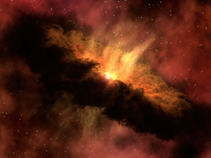 quasar, exploration, illuminated, star - space, motion, 720P, red, night, astronomy, beauty in nature, outdoors, cloud - sky, orange color, glowing, nature