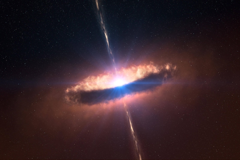 digital art, space, quasars, space art, 4K
