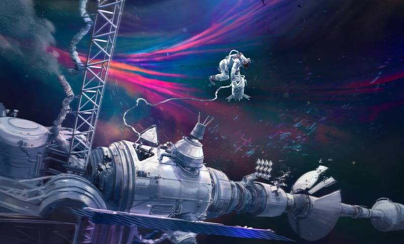 Transport, Thomas Chamberlain - Keen, Transport and Vehicles, Space, by Thomas Chamberlain - Keen, Quasar, 2K, Station, Art, Science Fiction, Vehicles