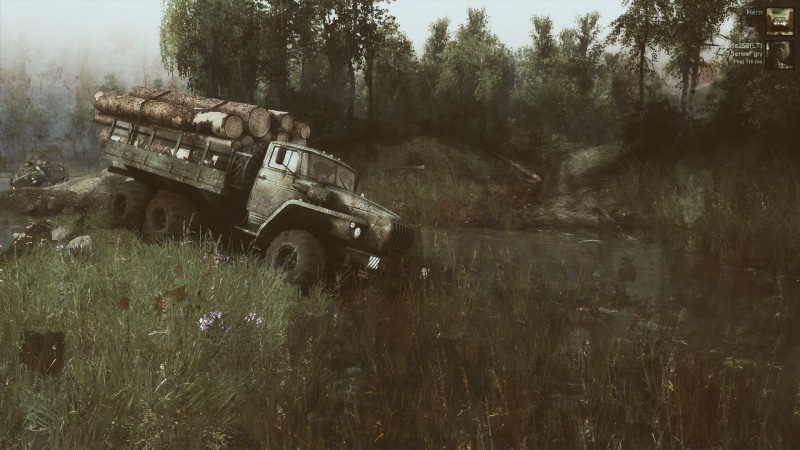 abandoned, jeep, nature, Ural, utility, deterioration, white, weapon, plant, Open world, 1080P, growth, no people, run-down, tree, Simulator, decline