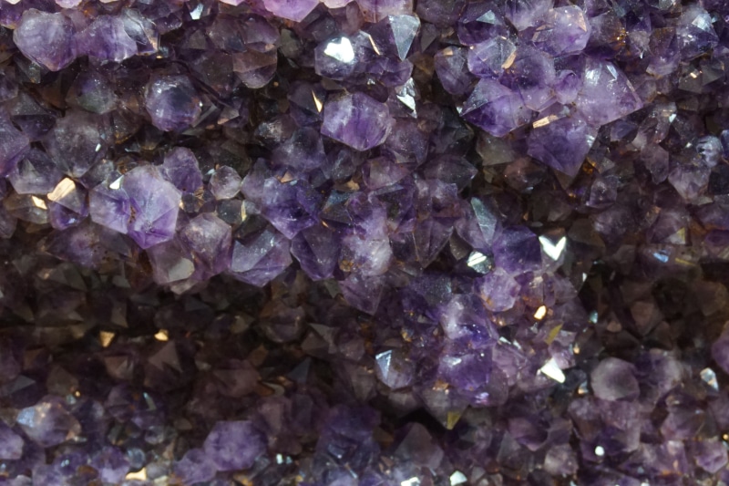 close, 4K, crystal, mineral, backgrounds, no people, full frame, precious gem, photo, purple, druze, solid, amethyst, nature, stone - object, violet, macro
