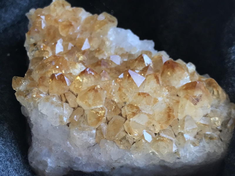 crystals, 4K, orange, food and drink, semi precious stone, shimmer, no people, freshness, amethyst, crystal gems, macro, minerals, awakening, rock - object