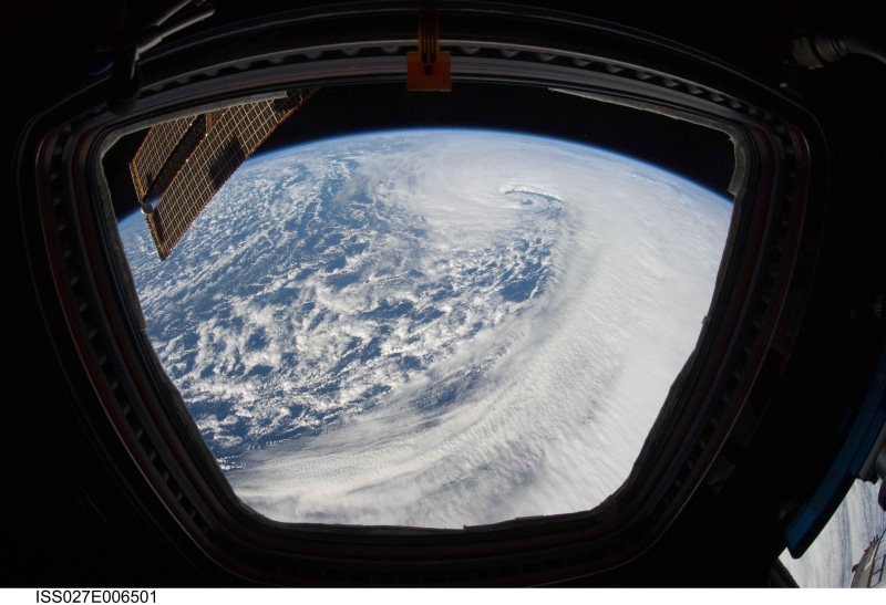 mode of transportation, sky, outdoors, beauty in nature, nature, fish-eye lens, planet earth, transportation, day, earth, snowcapped mountain, space station