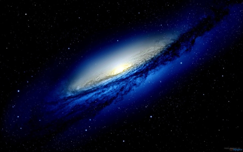 illustration, planet - space, galaxy, star - space, digital art, space art, star field, futuristic, night, blue, power in nature, no people, nature, astronomy
