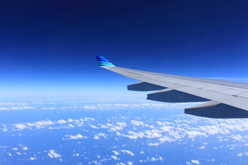 airplane, sky, commercial Airplane, aerospace industry, transportation, air Vehicle, plane, cloudscape, aircraft Wing, journey, travel, nature, blue, air
