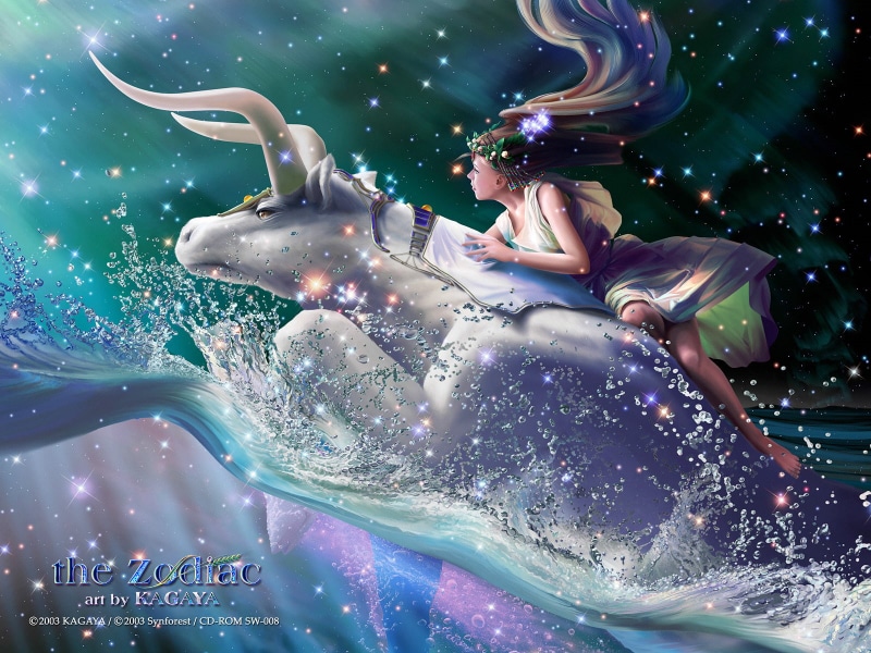 Night, Zodiac, Child, Taurus, 720P, Fantasy, Girl, Blue