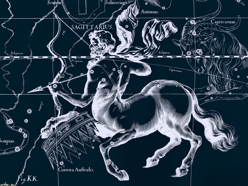 animal representation, mammal, representation, 720P, Fantasy, Zodiac, Sagittarius (Astrology), Zodiac Sign, art and craft, no people, indoors, Horoscope