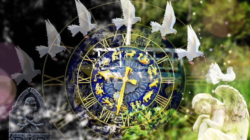 horoscope, astrology, doves, watch, soul, dove, time, 1080P, vision, clock, zodiac signs, zodiac, numerology
