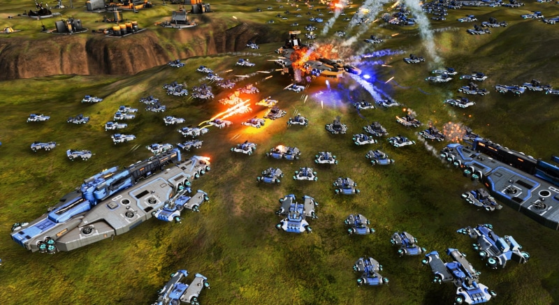 720P, Ashes of the Singularity, aerial view, high angle view, transportation, nature, scenics - nature, plant, sunlight, outdoors, built structure, no people