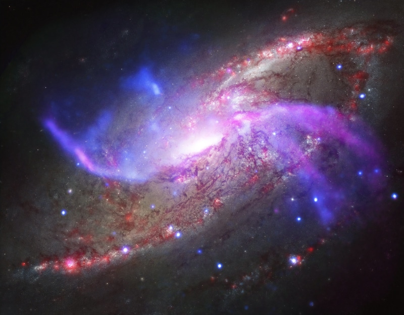 Supermassive Black Hole, 2K, constellation Canes Venatici, Messier 106, Spiral Galaxy, Black Hole, Sci Fi, Galaxy, X-Ray, NGC 4258