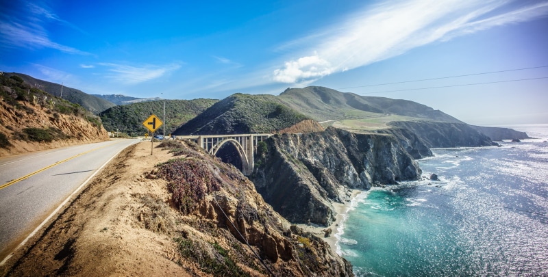 1080P, landscape, photography, sur, Monterey, cliff, sunlight, rocks, Landscape photography, full frame, mountain range, nature, clouds, seascape, big