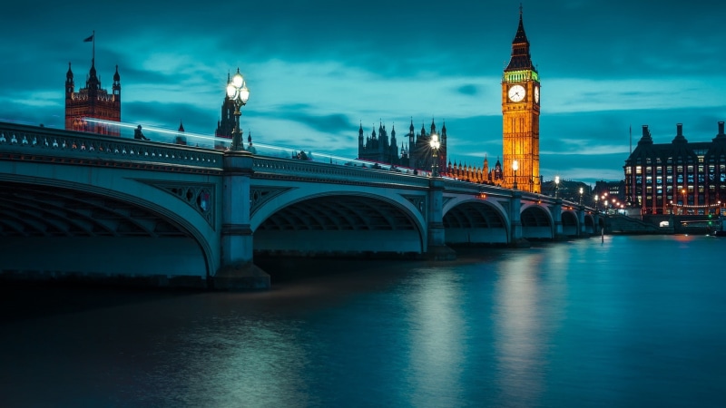 bridge, the river thames, river, london, landscapes, thames, pictures, night, 1080P, night pictures