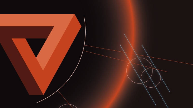 abstract, no people, black background, glowing, shape, black, geometry, backgrounds, digital, communication, 1080P, success, orange color, laser