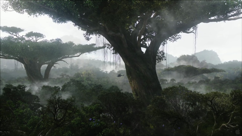 no people, nature, science fiction, blood, tree, beauty in nature, tree trunk, wood, Pandora, rainforest, Avatar, fog, hazy, 1080P, environment, outdoors