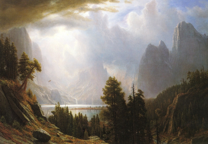 picture, nature, Albert Bierstadt, 1080P, Landscape