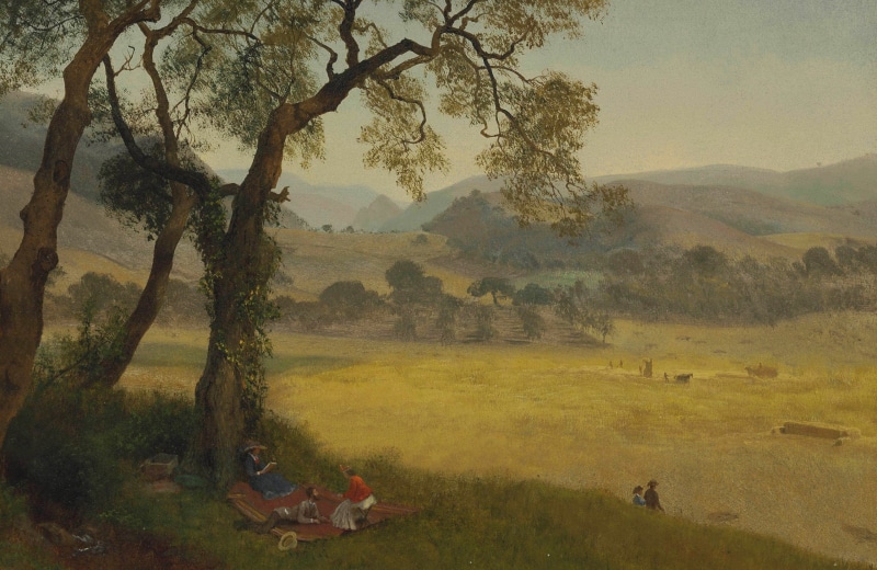 2K, picture, landscape, Golden Summer Day near Oakland, Albert Bierstadt