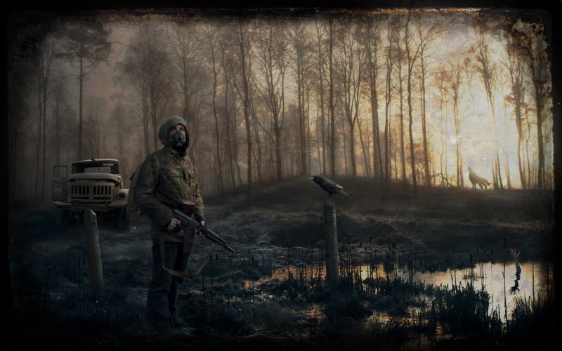 Stalker, SURVARIUM, swamp, people, 1080P, ZIL