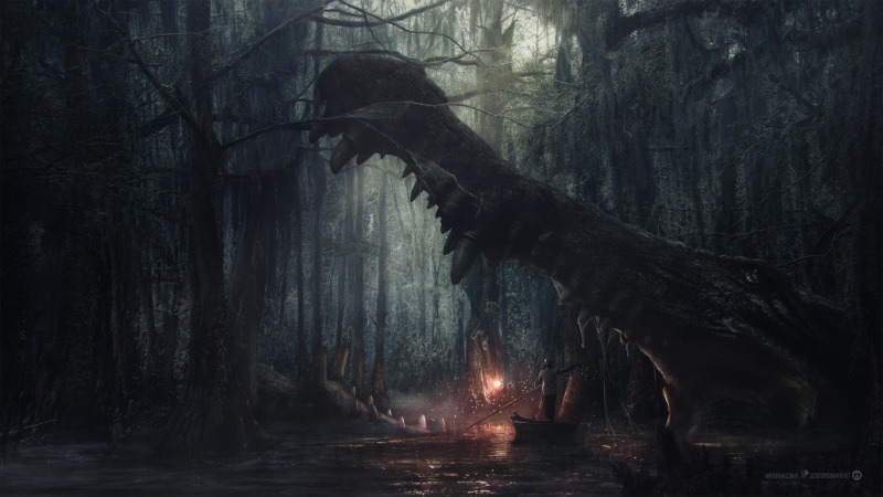 fairy Tale, forest, no People, land, night, plant, mist, Desktopography, bare tree, scenics, horror, branch, tree Trunk, non-Urban Scene, tranquil Scene