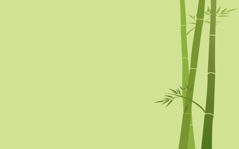 plants, artwork, simple background, minimalism, 2K, bamboo