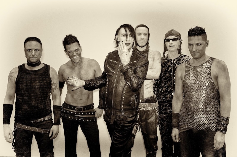 industrial, Marilyn Manson, monochrome, rock bands, 720P, musician, Rammstein, sepia