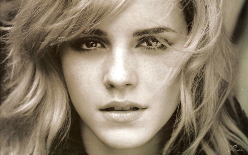 celebrity, face, women, 1080P, young adult, contemplation, Emma Watson, headshot, blond hair, one person, watson, portrait, beautiful woman, long hair