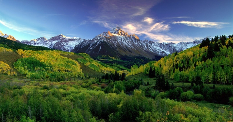 forest, tree, mountain range, no people, beauty in nature, plant, mountain peak, nature, landscape, land, green color, winter, Colorado, outdoors, scenics - nature