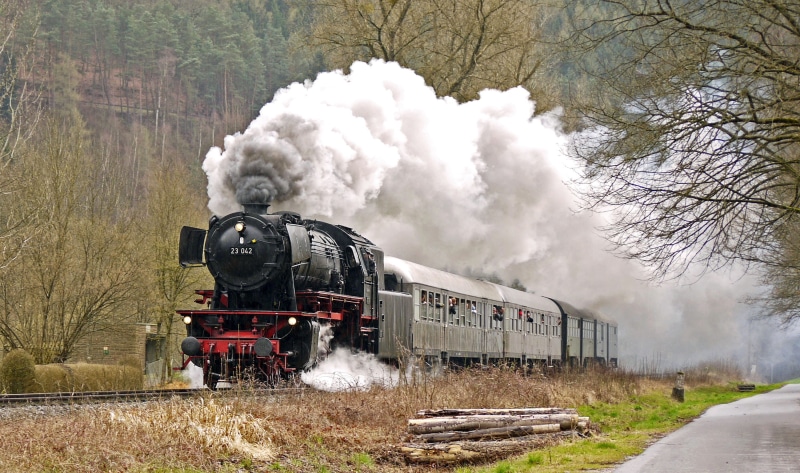 br 23, old, travel, old-fashioned, green, rail transportation, passenger train, special crossing, train, gray, plan steam, cylinder steam, train - vehicle