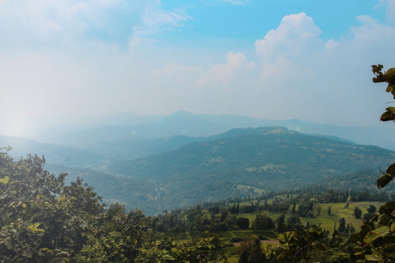 environment, sky, beauty in nature, outdoors, day, mountain peak, clouds, 5K, topview, landscape, india, plant, tranquility, scenics - nature, wilson hills (hill station)