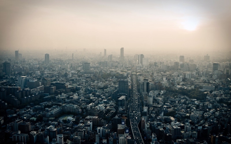 downtown District, residential district, aerial View, buildings, china - East Asia, pollution, tall - High, travel, crowd, tower, fog, finance, building