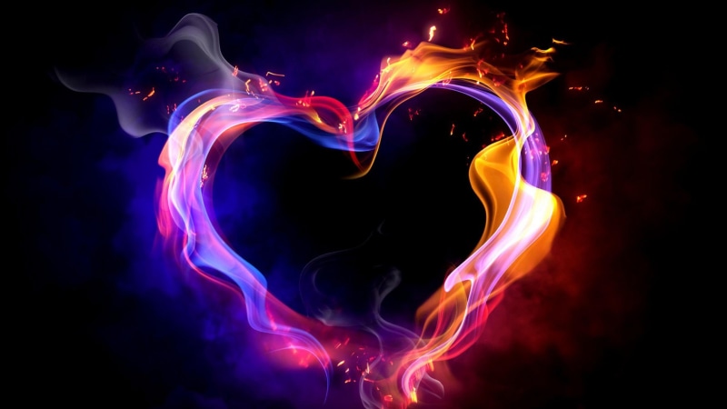 water, multi colored, love, flowing, heart, smoke - physical structure, fire, indoors, nature, black background, swirl, smoke, smog, light, dark, motion