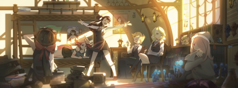 mushroom, Kagari Akko, Little Witch Academia, 5K, diana cavendish