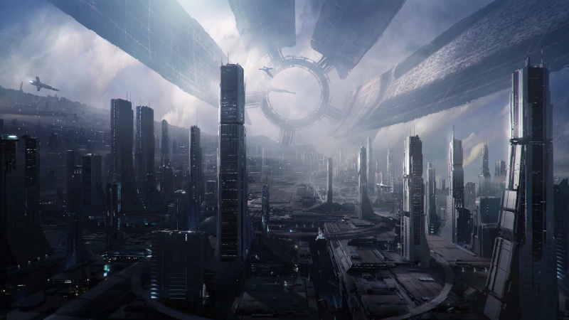 screenshot, xBox One, Best Games of 2015, review, Mass Effect 4, PS4, gameplay, 5K, E3 2015, city, futuristic, N7, Citadel, d