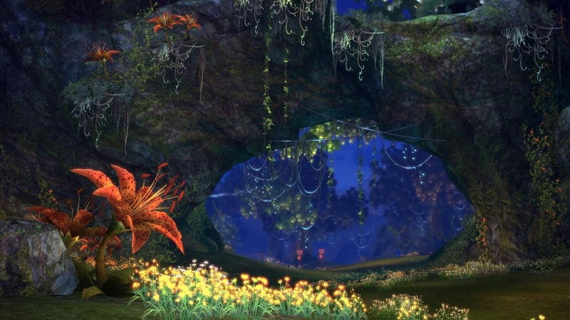 flower, Tera, Tera online, video games, Tera Rising , orange, 1080P, lily