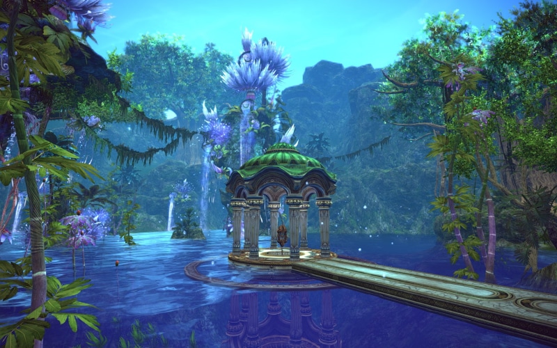 flowering plant, plant, Tera Online, video games, built structure, day, growth, nature, outdoors, Tera, waterfront, reflection, beauty in nature, flower