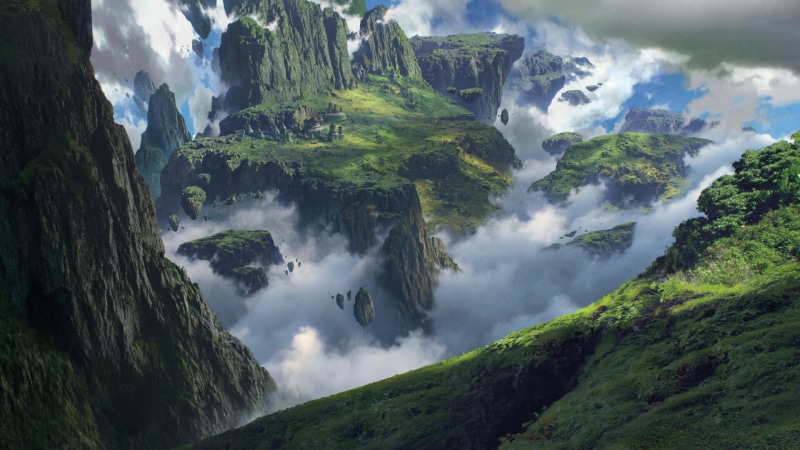 Landscape, Floating Island, Fantasy, 1080P