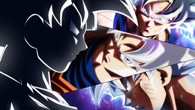 Dragon Ball Super, Goku, Ultra Instinct (Dragon Ball), collage, instinct, Dragon Ball, ultra, 1080P, son