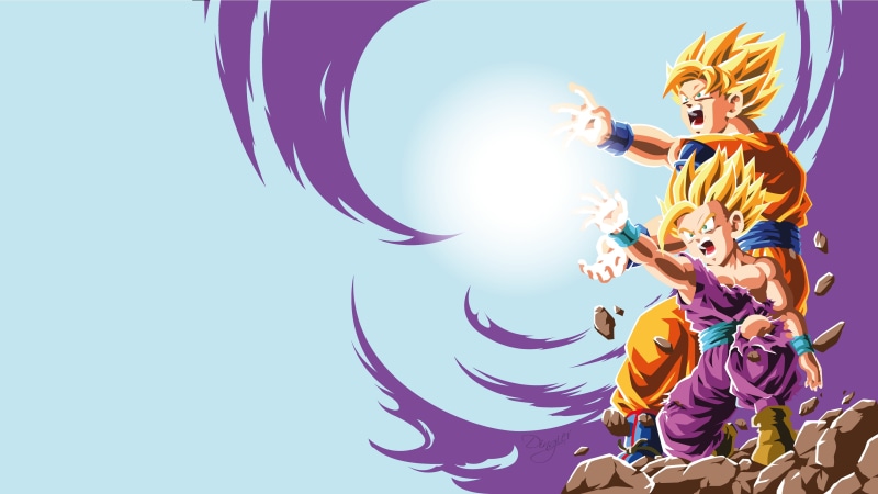 Gohan (Dragon Ball), 4K, Kamehameha, Goku, Dragon Ball Z, Dragon Ball