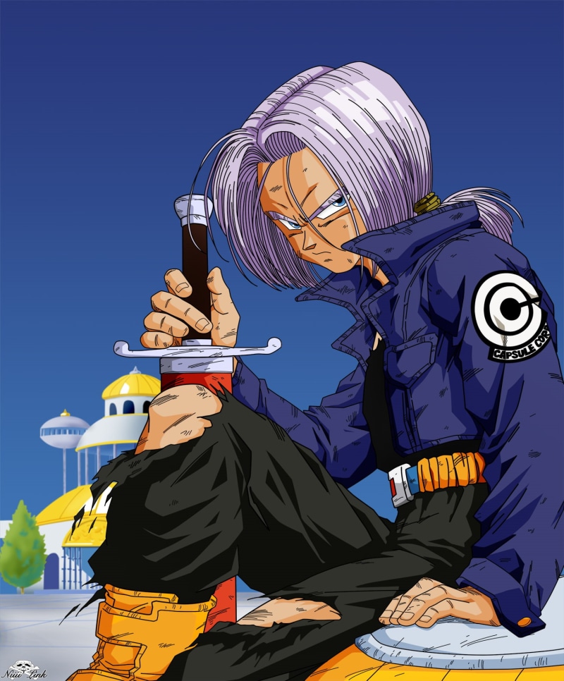 headwear, sky, blue, Dragon Ball Z, 720P, clothing, adult, communication, one person, outdoors, clear sky, Dragon Ball, emotion, men, arts culture and entertainment