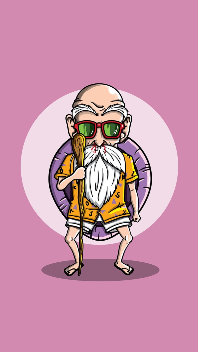 purple, people, healthcare and medicine, colored background, master, indoors, business, men, cartoon, emotion, negative emotion, roshi, Dragon Ball Z, fun