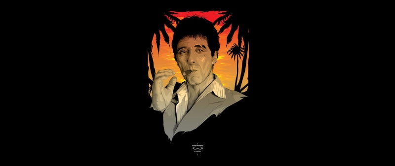 wide, Scarface, Tony Montana, ultra, 2K