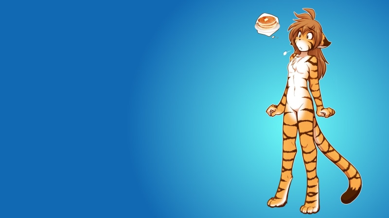 male likeness, human representation, furry, blue, 1080P, copy space, representation, colored background, Twokinds, coin, Anthros, 2492x1400 px, art and craft