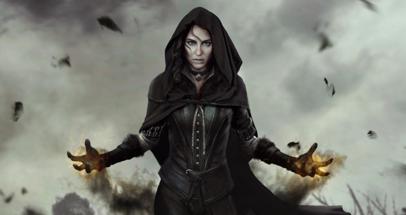 adult, real people, creativity, video games, cloud - sky, The Witcher 3: Wild Hunt, front view, waist up, religion, nature, art and craft, day, woman, 2K