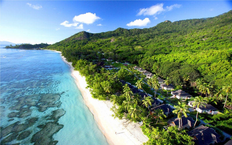 hilton, 2K, island, desktop, hd, indian, ocean, seychelles, labriz, exotic, resort, spa