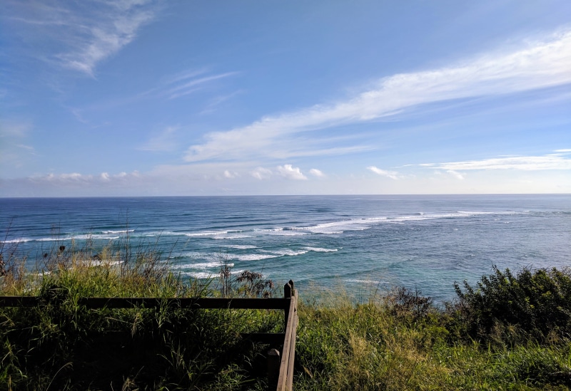 day, cloud - sky, sea, beach, remote, kaaawa, united states, land, beauty in nature, 4K, tranquil scene, horizon over water, nature, no people, ocean