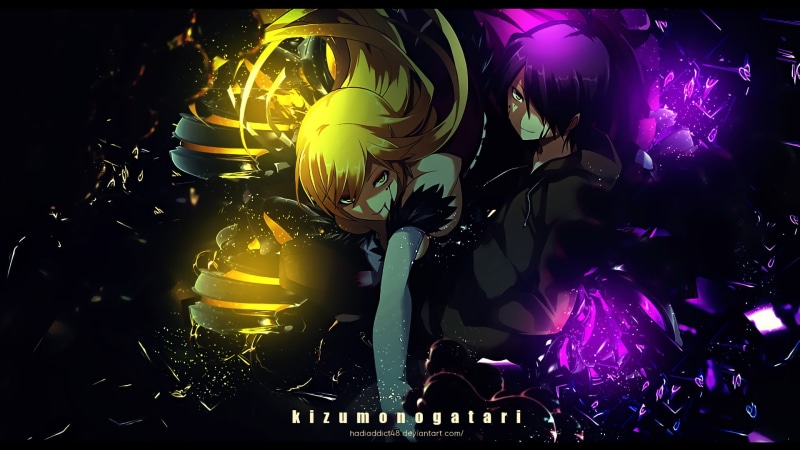enjoyment, disco dancing, haired, light, Kiss-shot Acerola-orion Heart-under-blade, event, Shinobu Oshino, lighting equipment, Anime, celebration, purple
