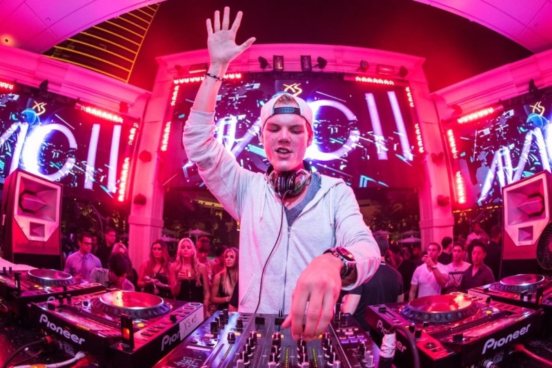 nightlife, event, music, 480P, EDM, arts culture and entertainment, one person, turntable, DJ, Avicii, men, performance, enjoyment, waist up, adult, nightclub